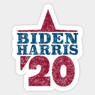 Joe Biden 2020 and Kamala Harris On One Ticket Distressed Sticker